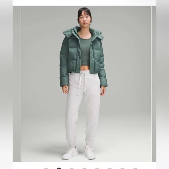 NWT Wunder Puff Cropped Jacket / Medium Forect - Picture 2 of 8